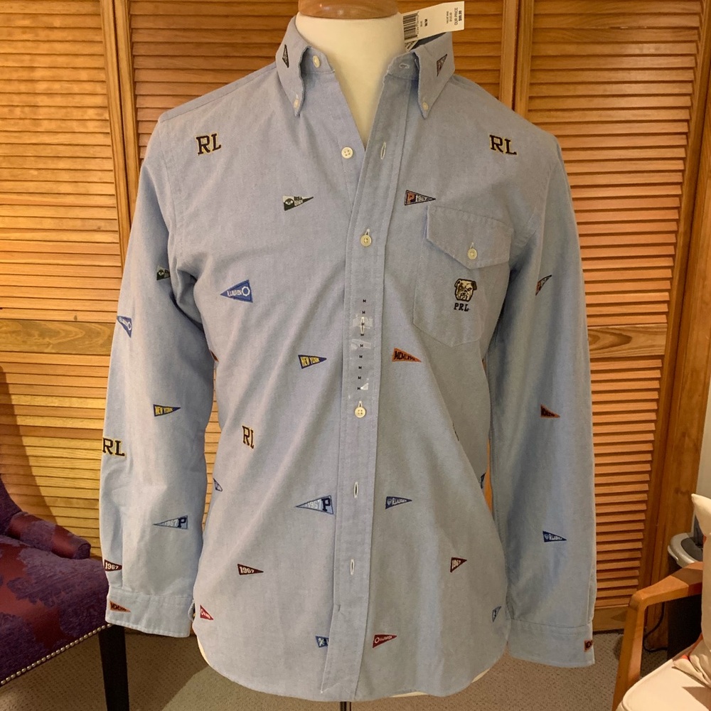 NWT-Ralph Lauren Polo embroidered Oxford shirt